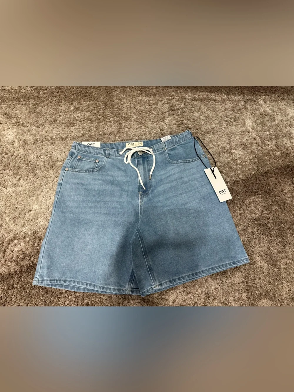 Oat New York 7in jort with tie front